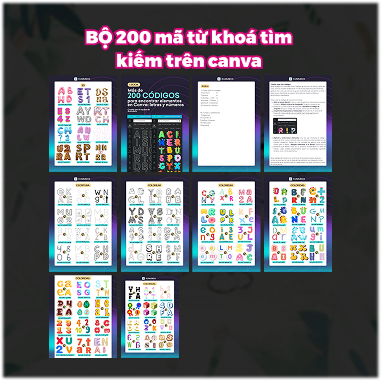 Powerpoint 200 mã từ khoá tìm kiếm độc quyền trên Canva